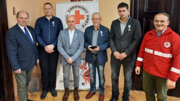 Wręczenie odznaczeń dla zasłużonych dawców krwi