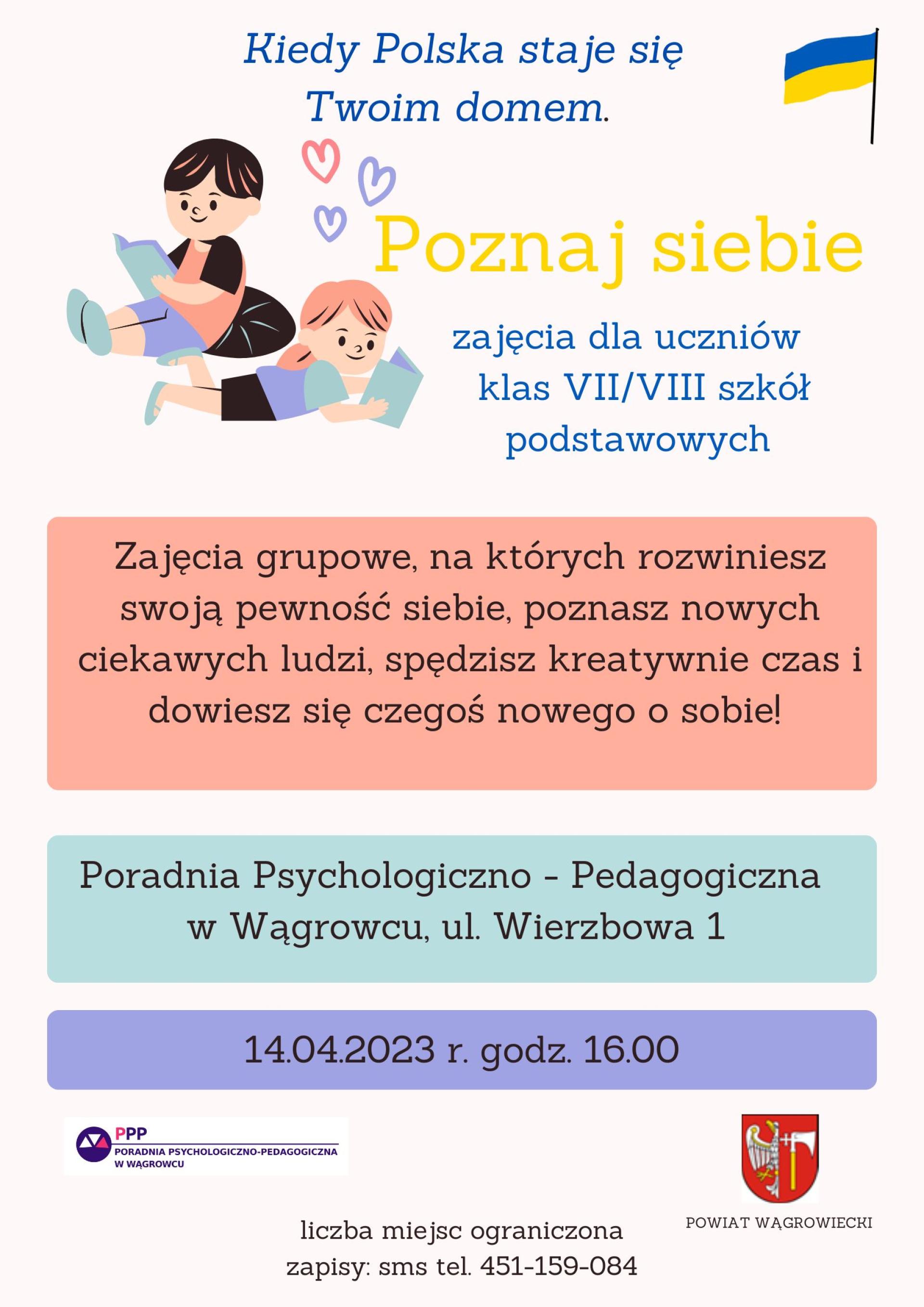 Poznaj siebie - Poradnia Psychologiczno-Pedagogiczna zaprasza na zajęcia grupowe