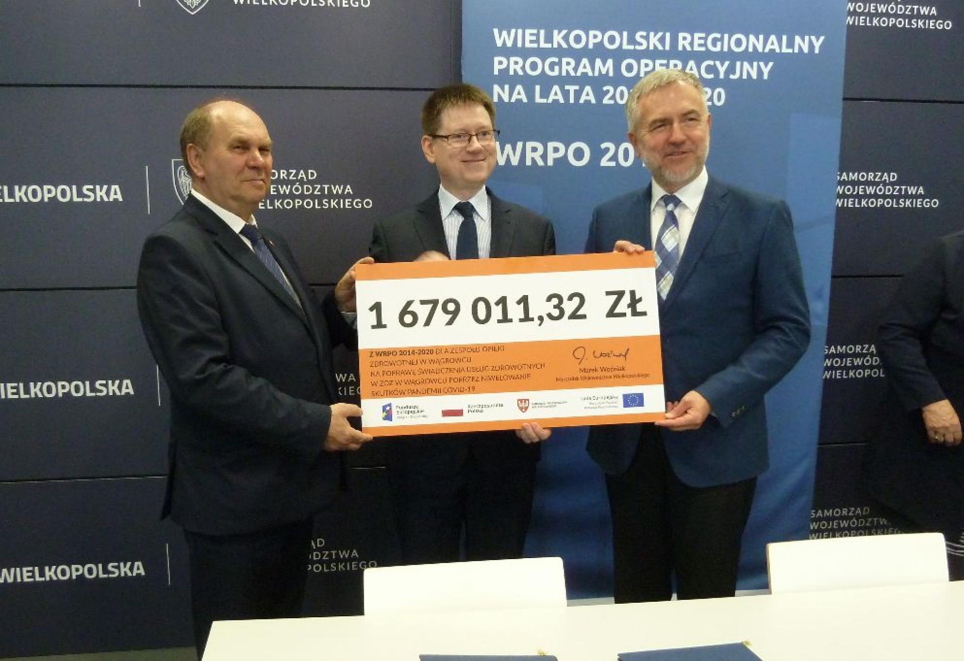 Podpisanie umowy pomiędzy Województwem Wielkopolskim i Wągrowieckim Szpitalem