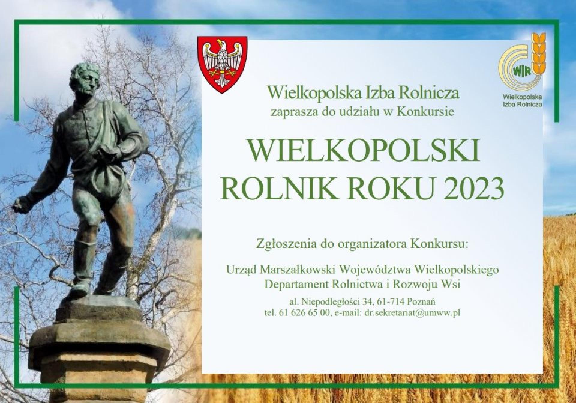 Zapraszamy do XXII edycji Konkursu Wielkopolski Rolnik Roku