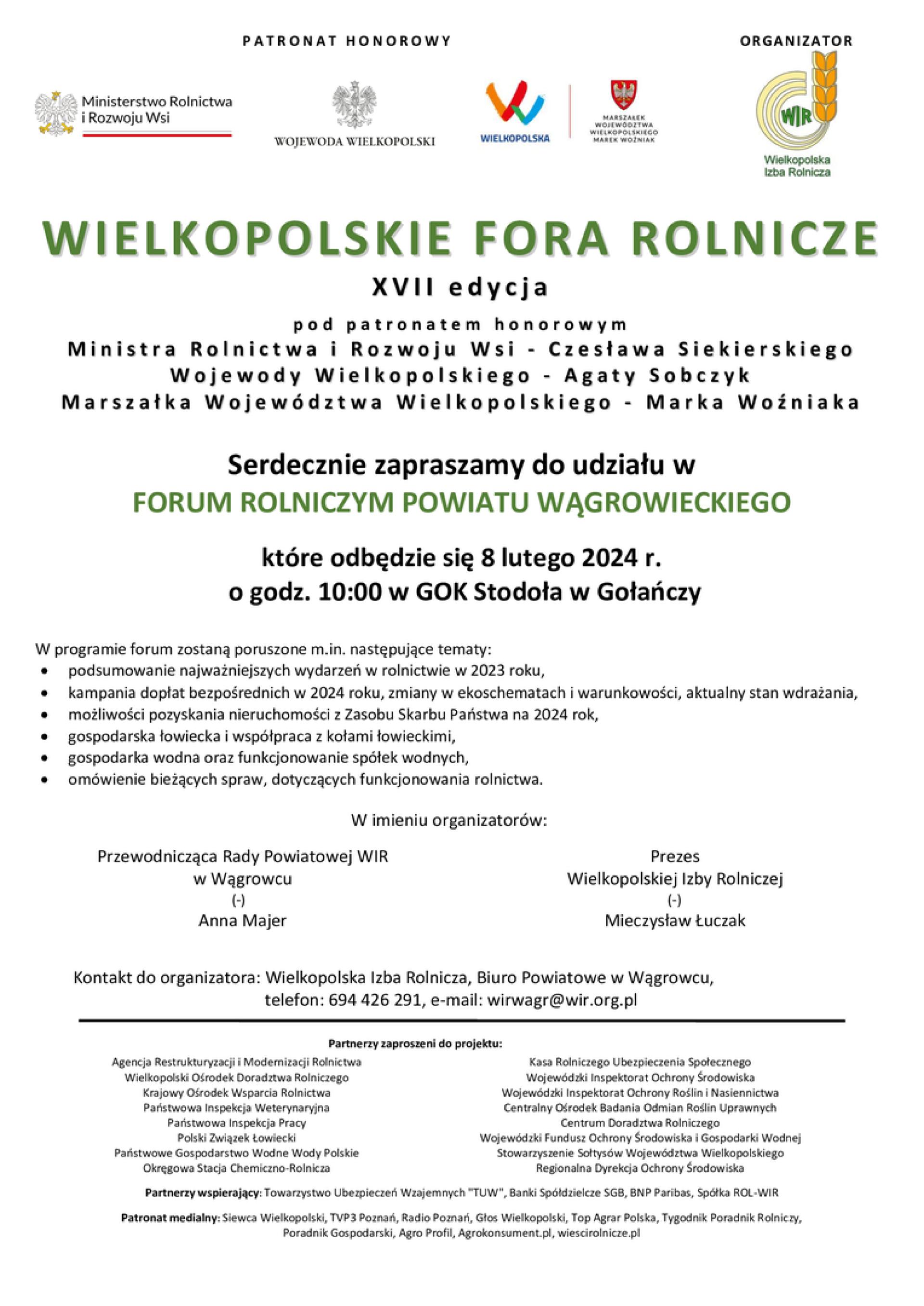Forum Rolnicze Powiatu Wągrowieckiego