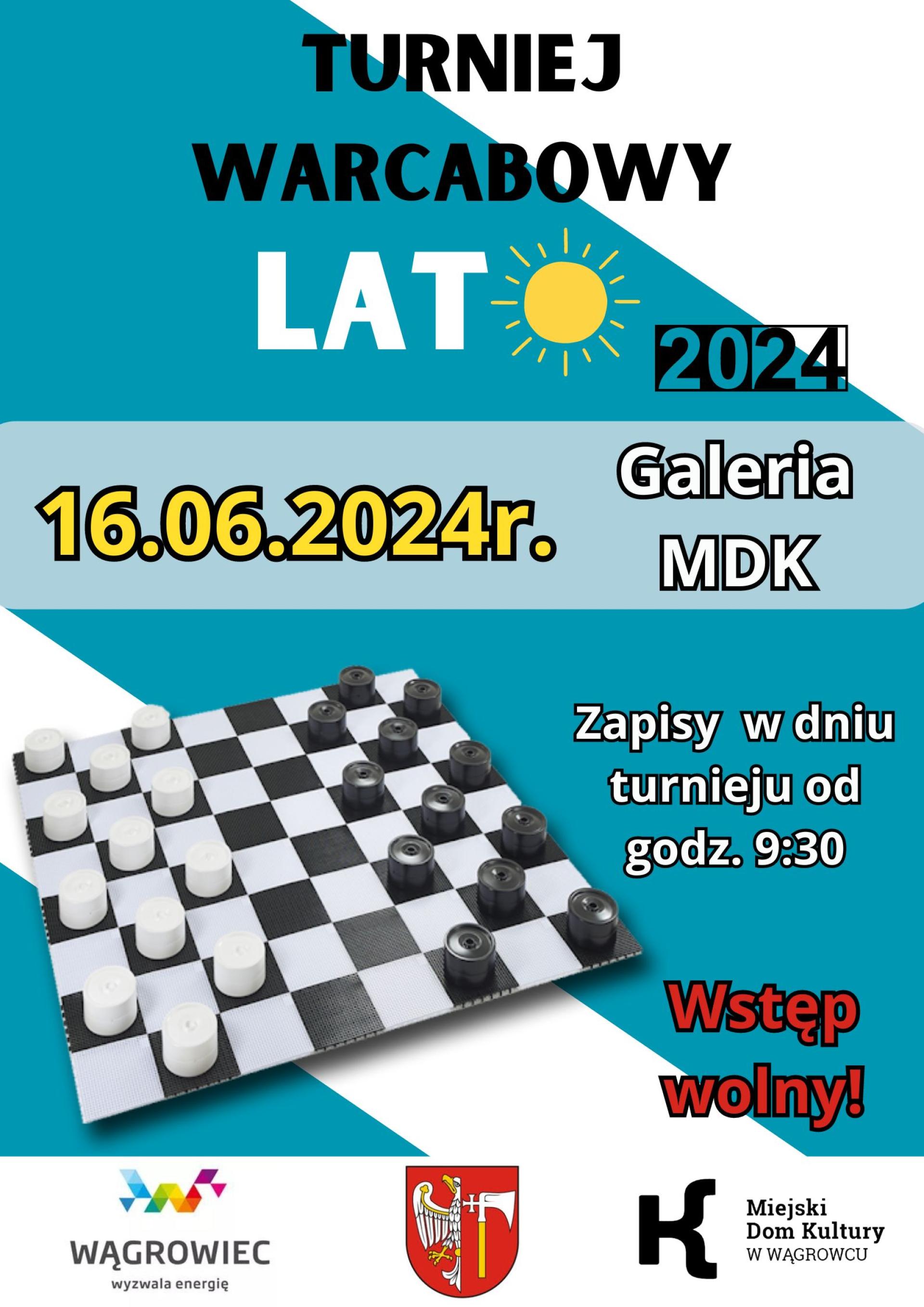 Zapraszamy na Turniej Warcabowy Lato 2024