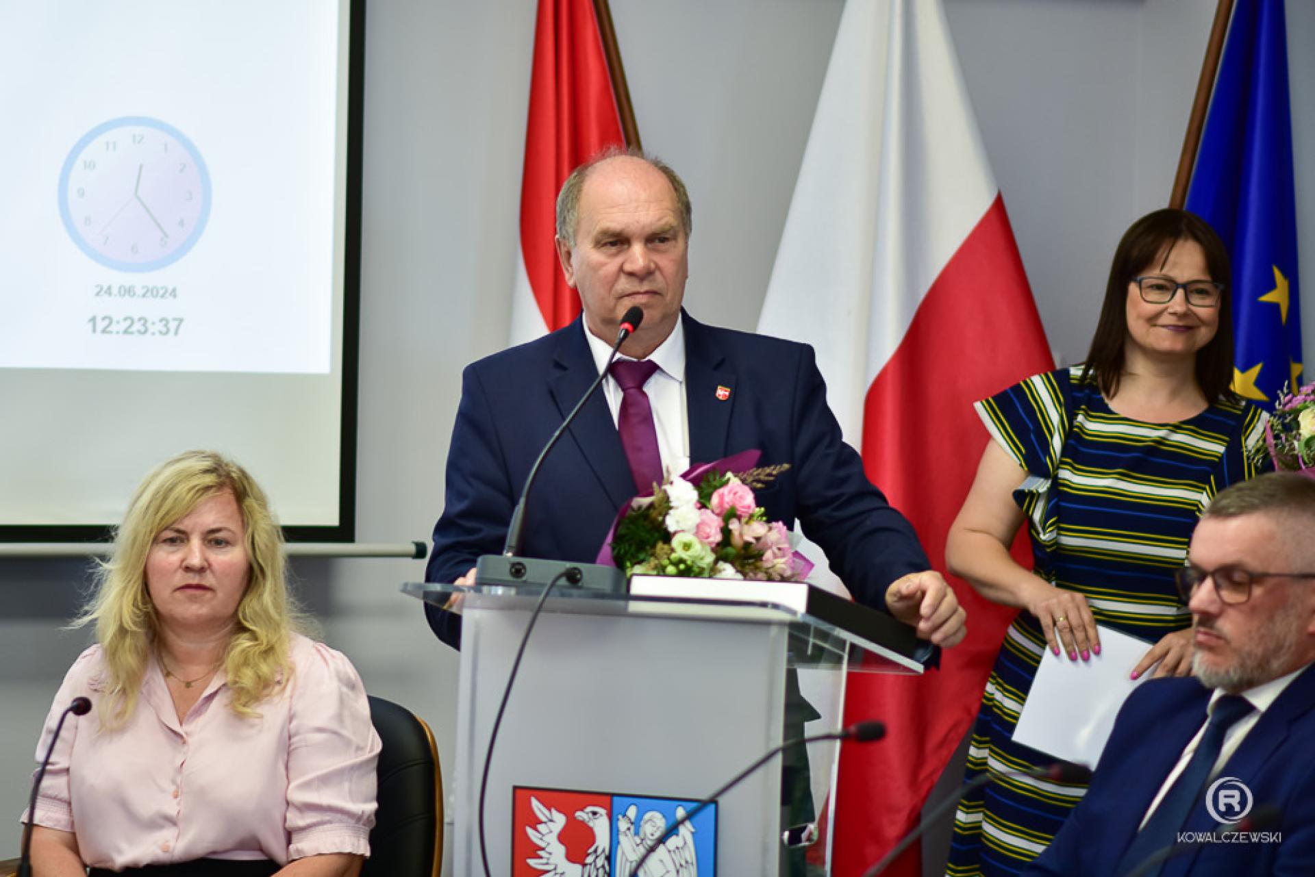 Uroczysta sesja Rady Miejskiej w Mieścisku