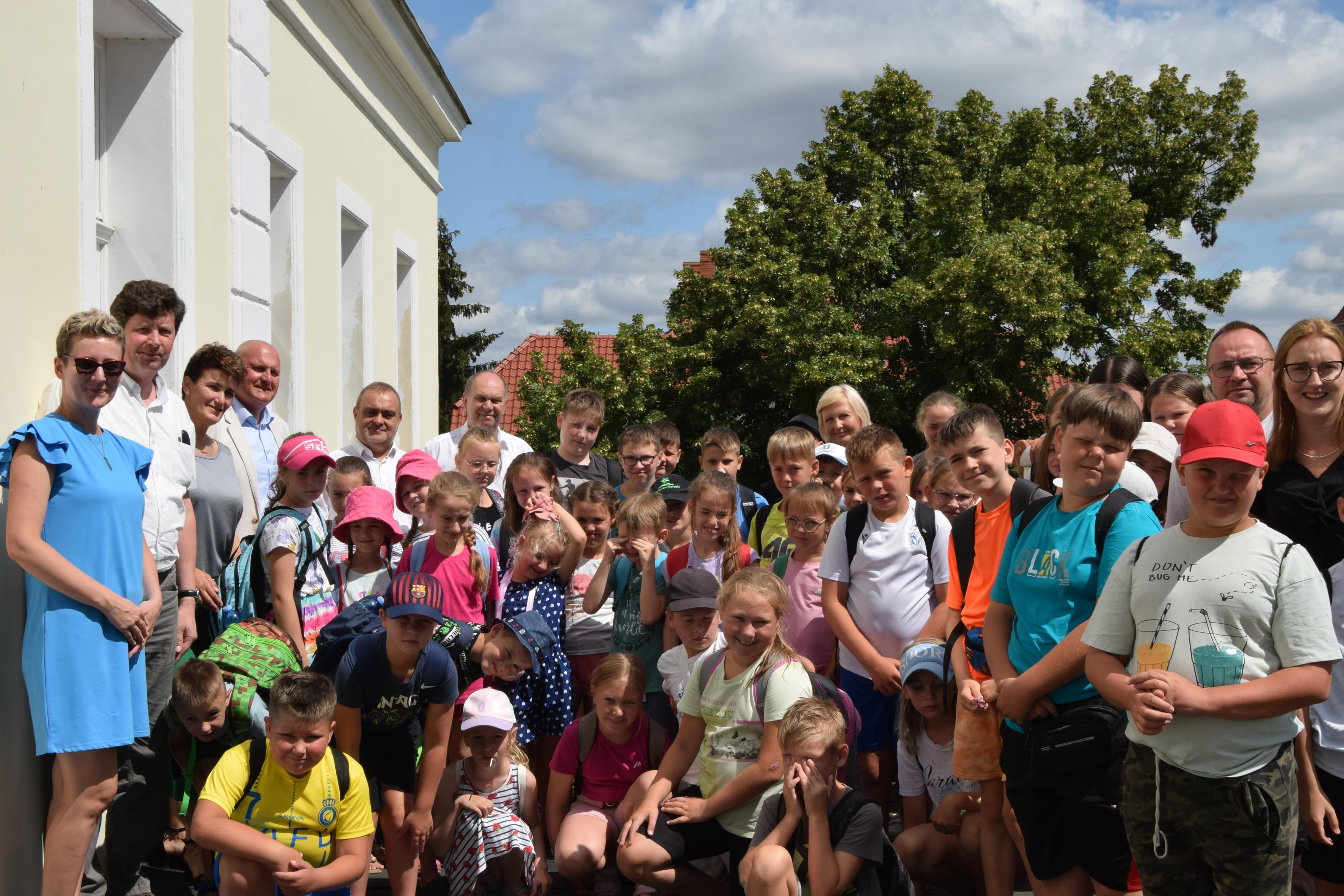 Półkoloniści w Starostwie Powiatowym w Wągrowcu