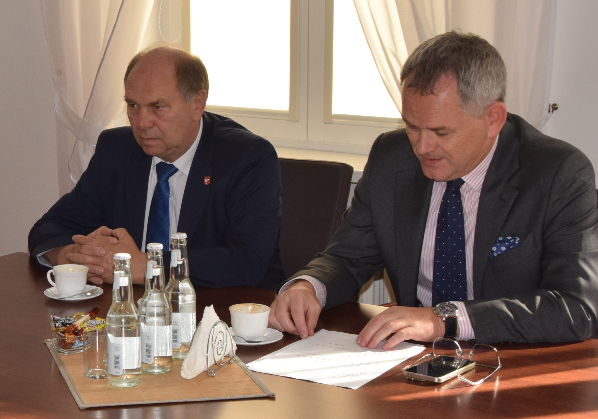 Dyrektor WZDW z wizytą u Starosty Wągrowieckiego