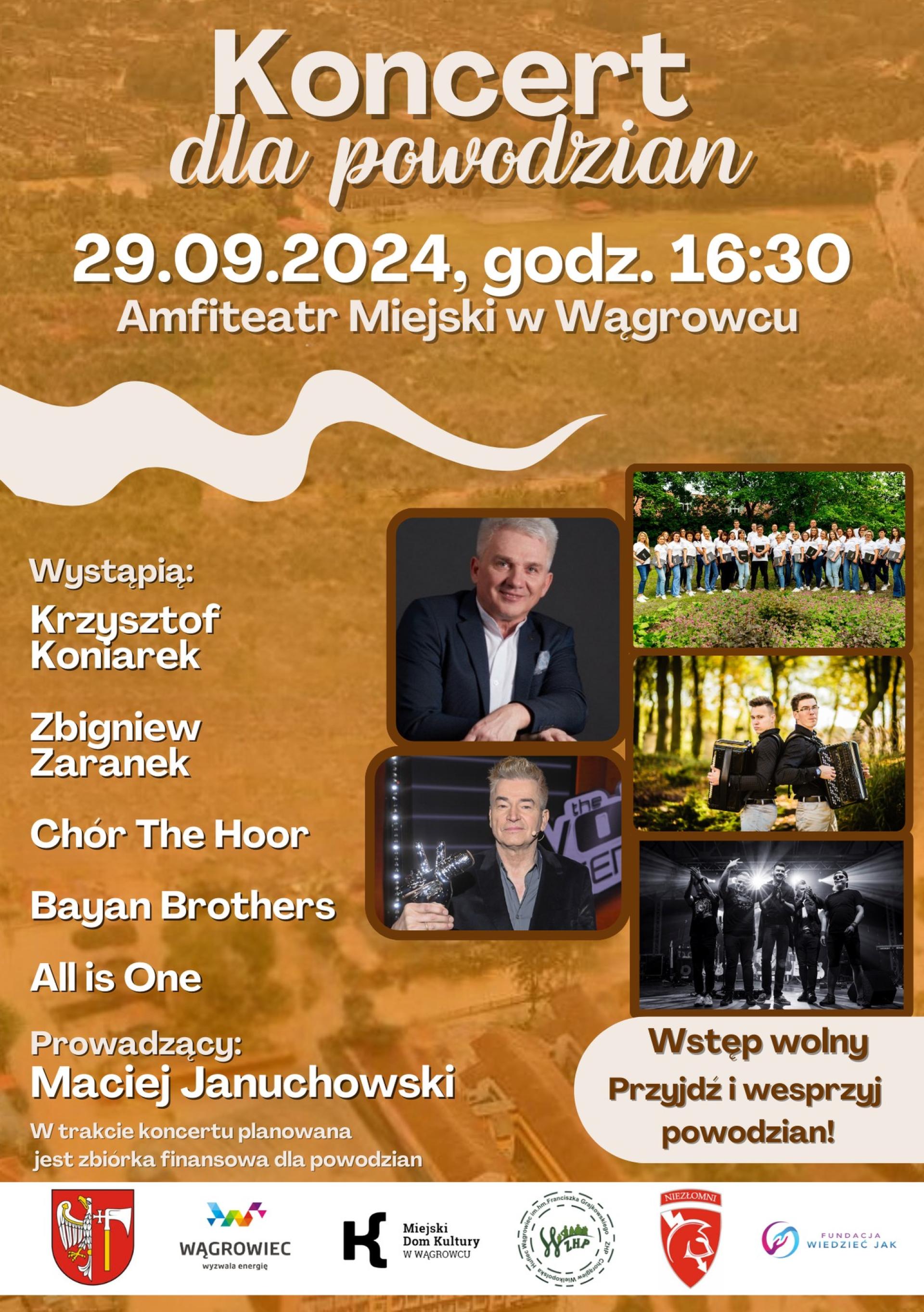 Koncert dla powodzian - zapraszamy do amfiteatru
