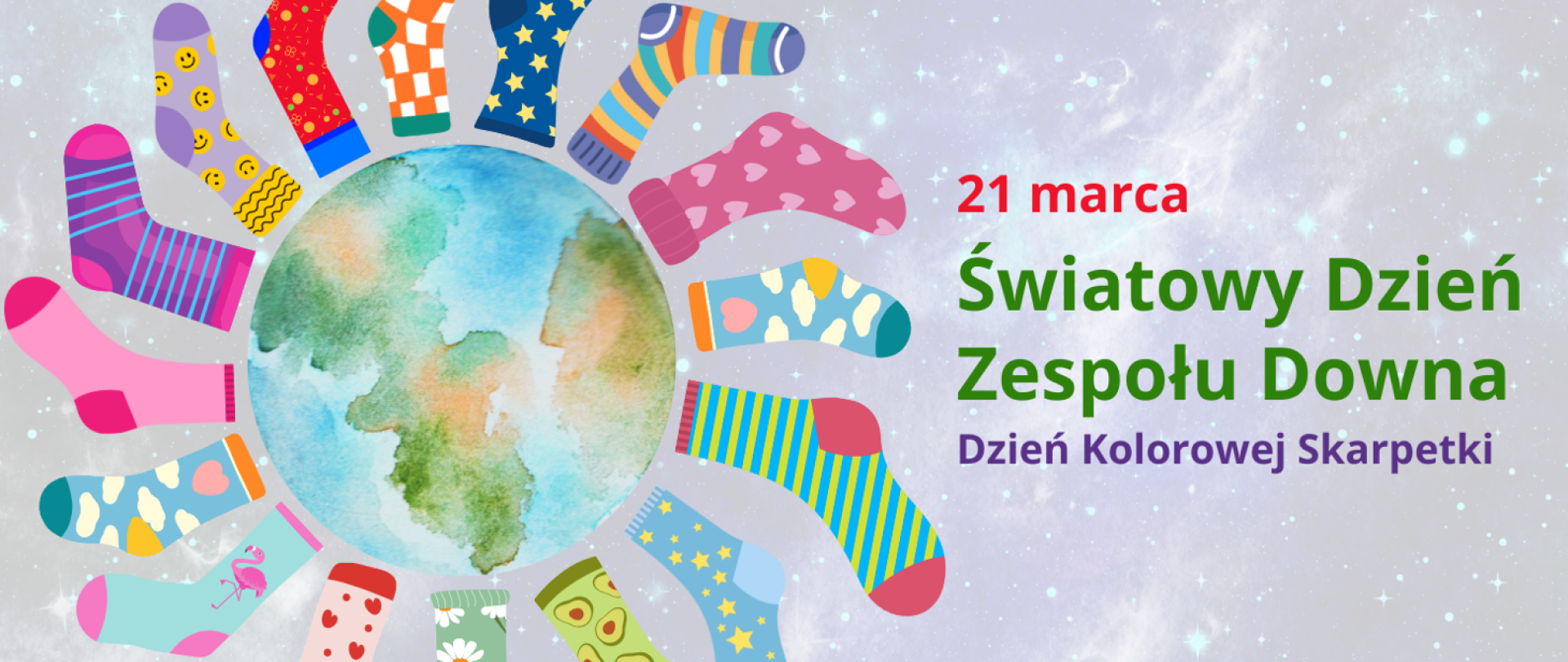 21 marca - dziś Światowy Dzień Zespołu Downa, zwany również Dniem Kolorowej Skarpetki