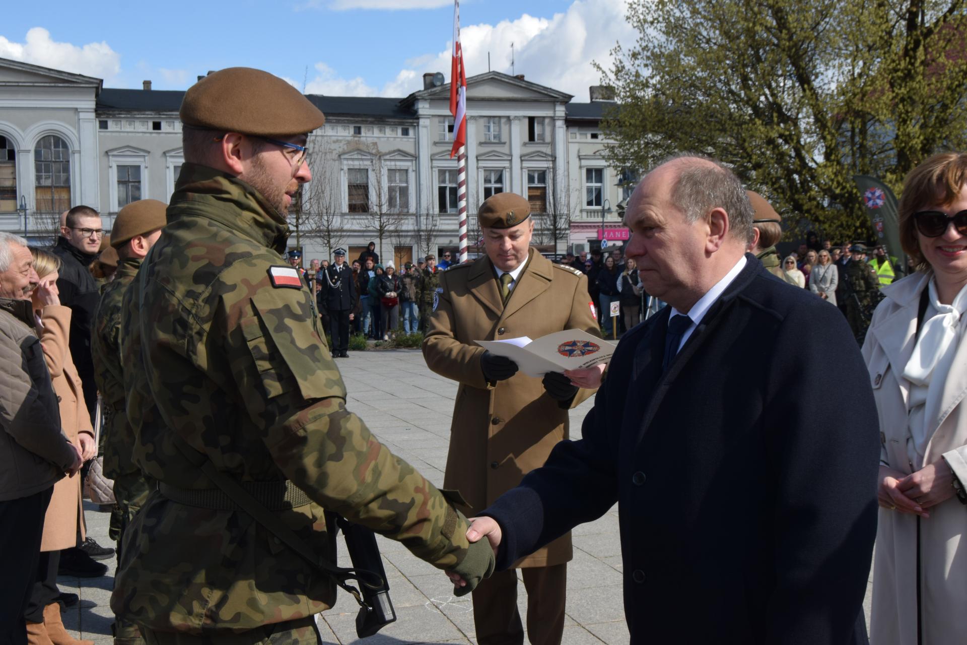 Uroczysta przysięga wojskowa w Wągrowcu