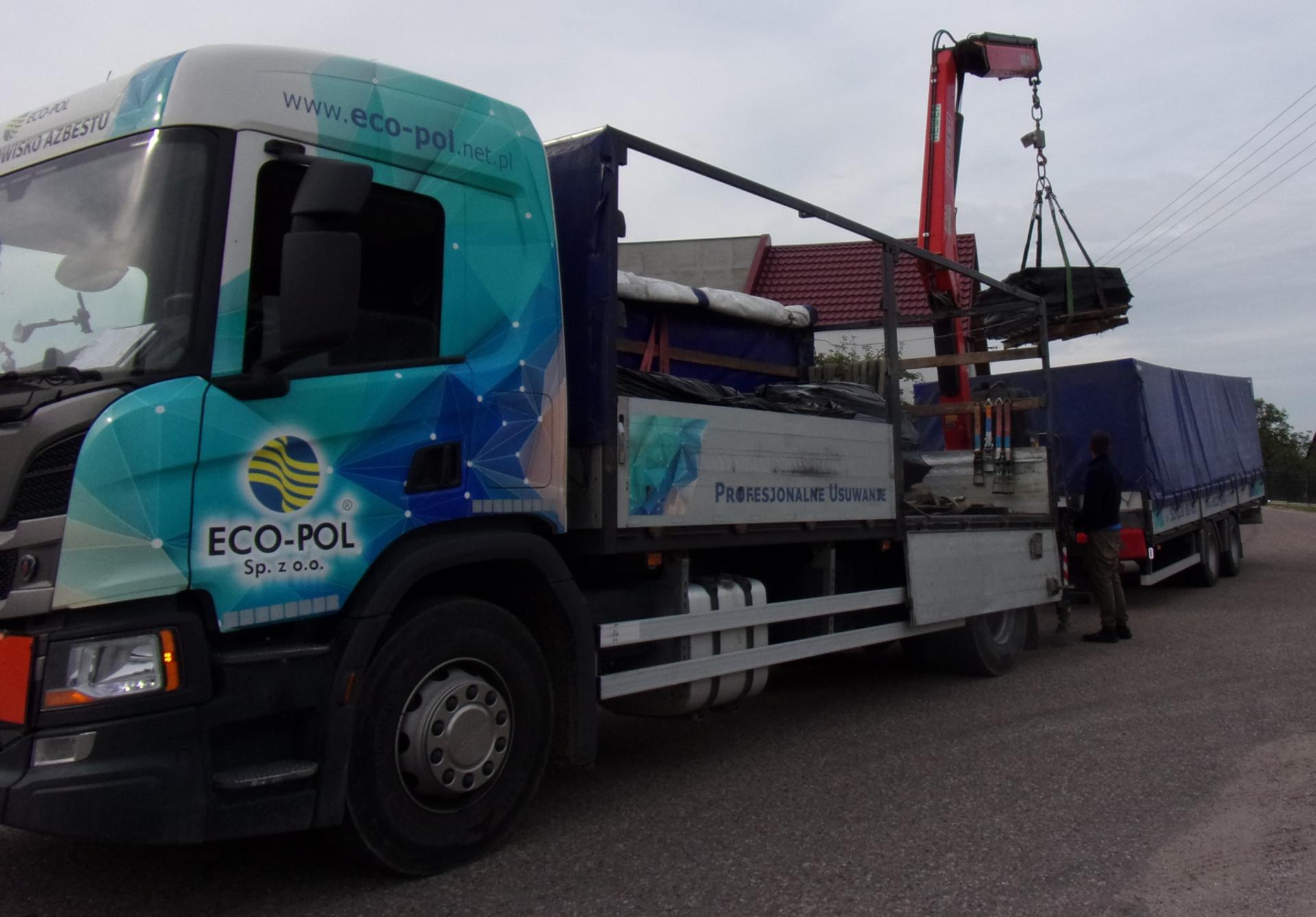 Usuwanie azbestu z terenu Powiatu Wągrowieckiego - zrealizowano I część zadania