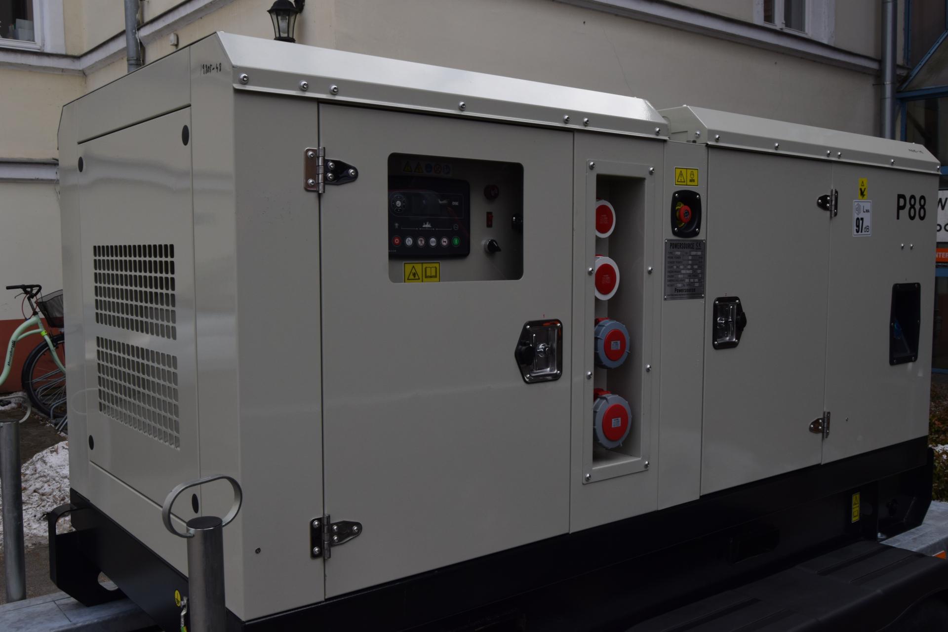 Mobilny agregat prądotwórczy dla starostwa