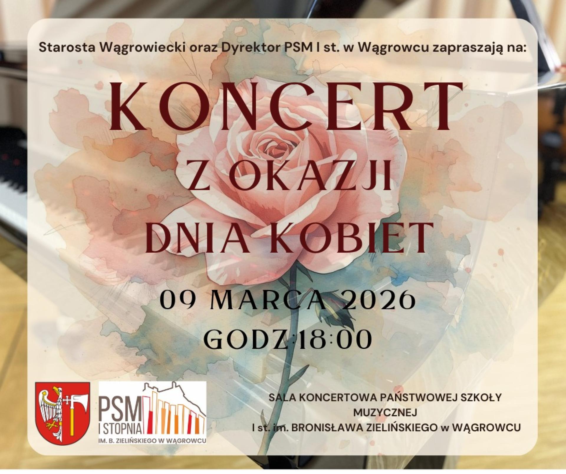 Zapraszamy do szkoły muzycznej na koncert z okazji Dnia Kobiet