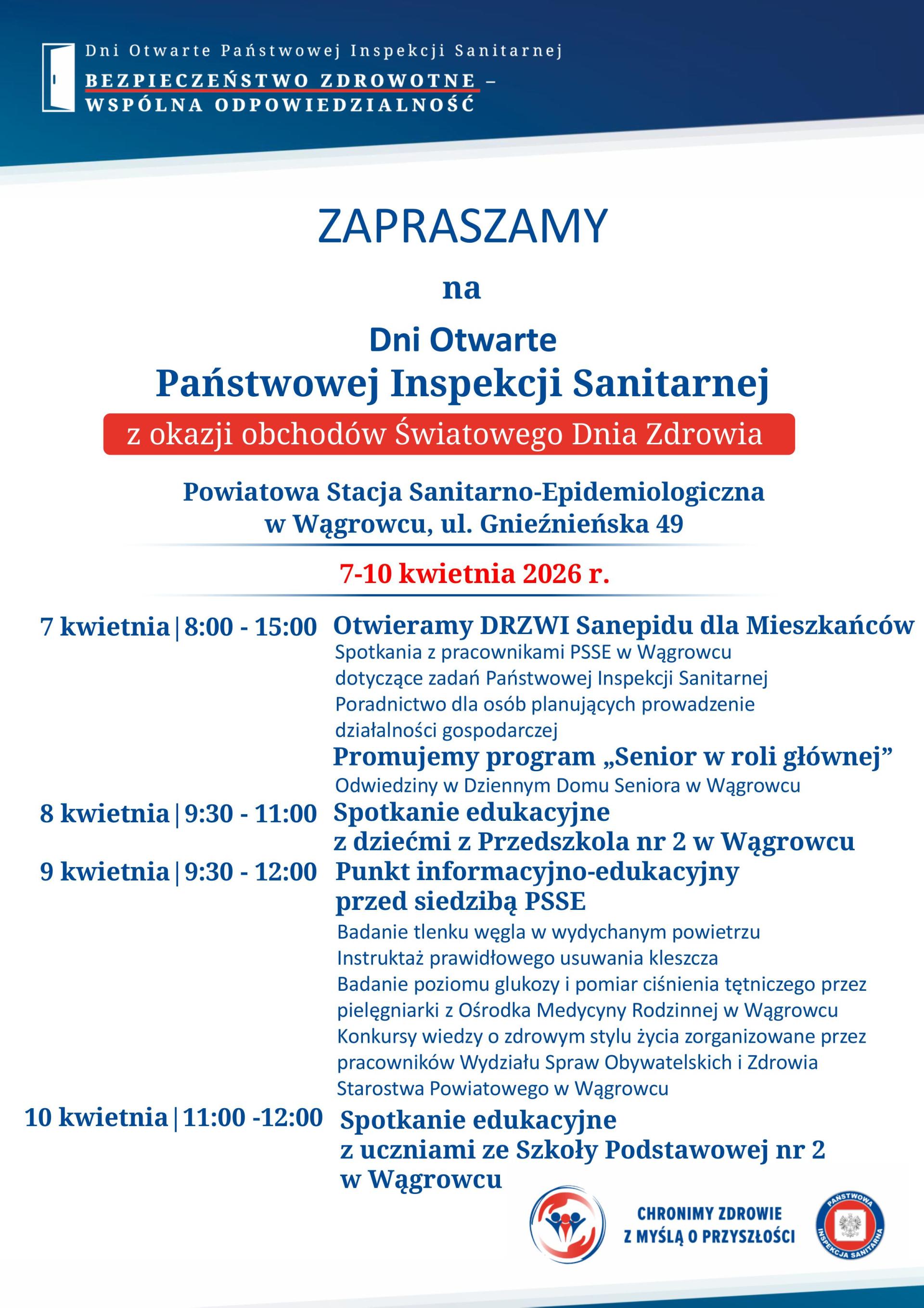 Dni Otwarte Państwowej Inspekcji Sanitarnej